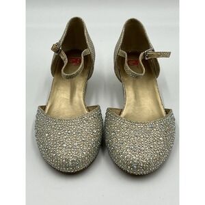 GB Girls‎ Gold Sparkly Shoes Sz. 3M One Stap